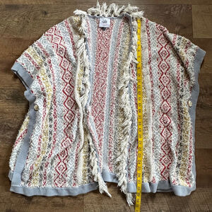 Women's Cabi Cardigan XS/S White Red Clearance